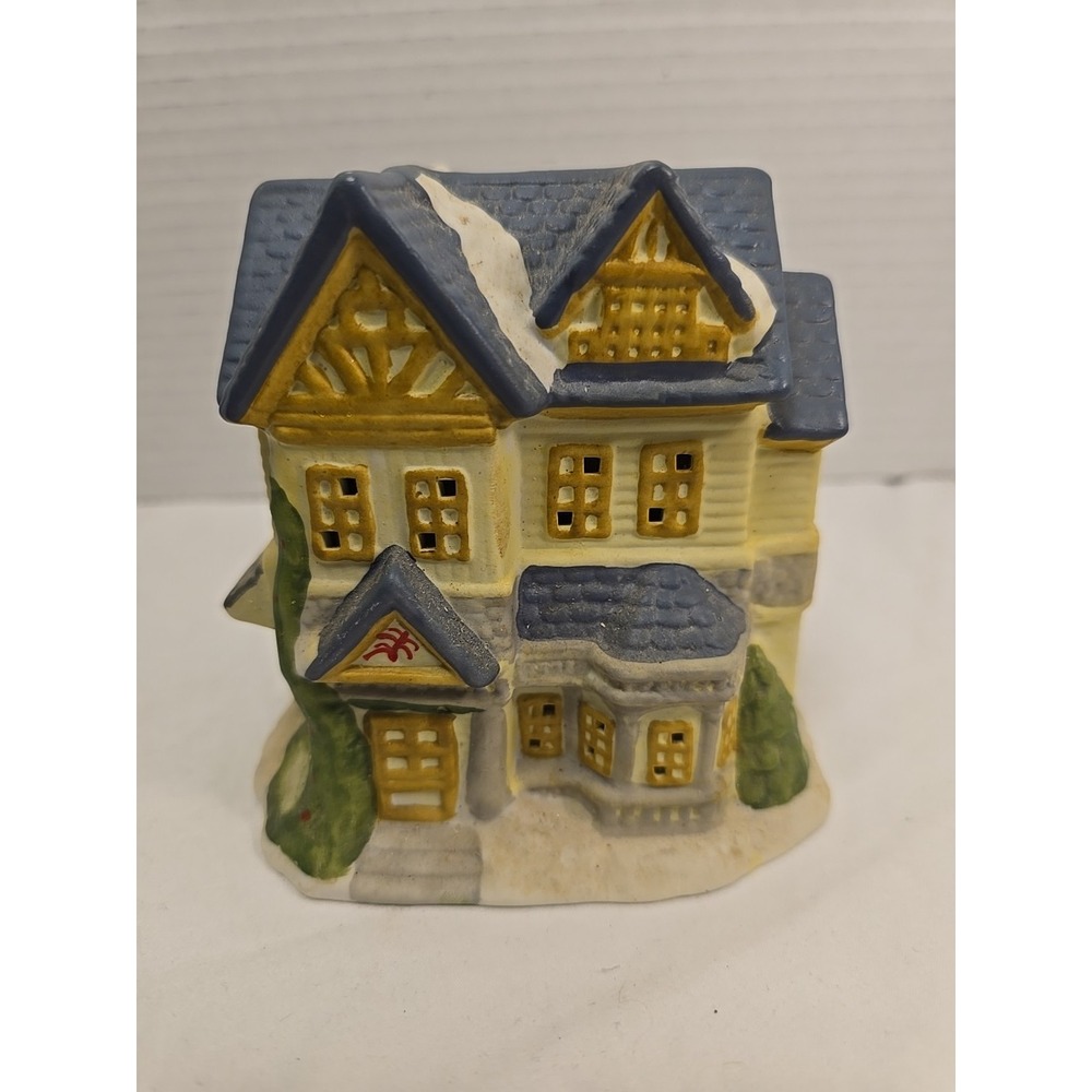 Vintage Christmas Holiday 1995 Santas Best Porcelain Village House Victorian